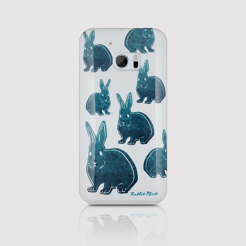 (Rabbit Mint) mint Phone Case Rabbit - Rabbit stamp series - HTC 10 (P00085) - Phone Cases - Plastic Green