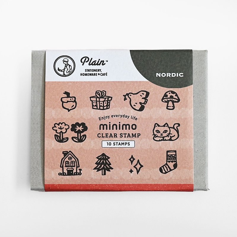 minimo Clear Stamp Set - Nordic - ตราปั๊ม/สแตมป์/หมึก - พลาสติก สีใส