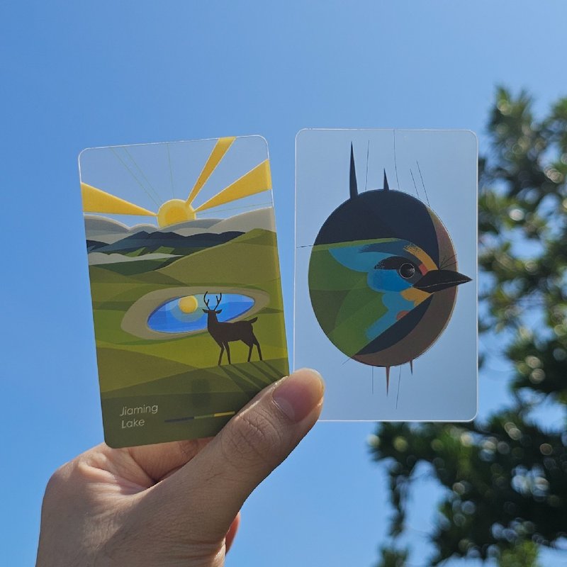 All-in-One Card PLUS | Explore Taiwan Series- Five-Colored Bird/Jiaming Lake - แกดเจ็ต - พลาสติก สีน้ำเงิน