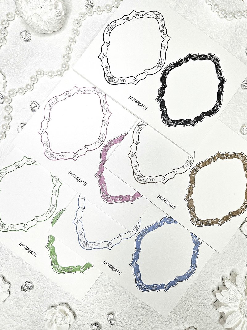 Antique Stamp Frame Memo - Stickers - Paper 