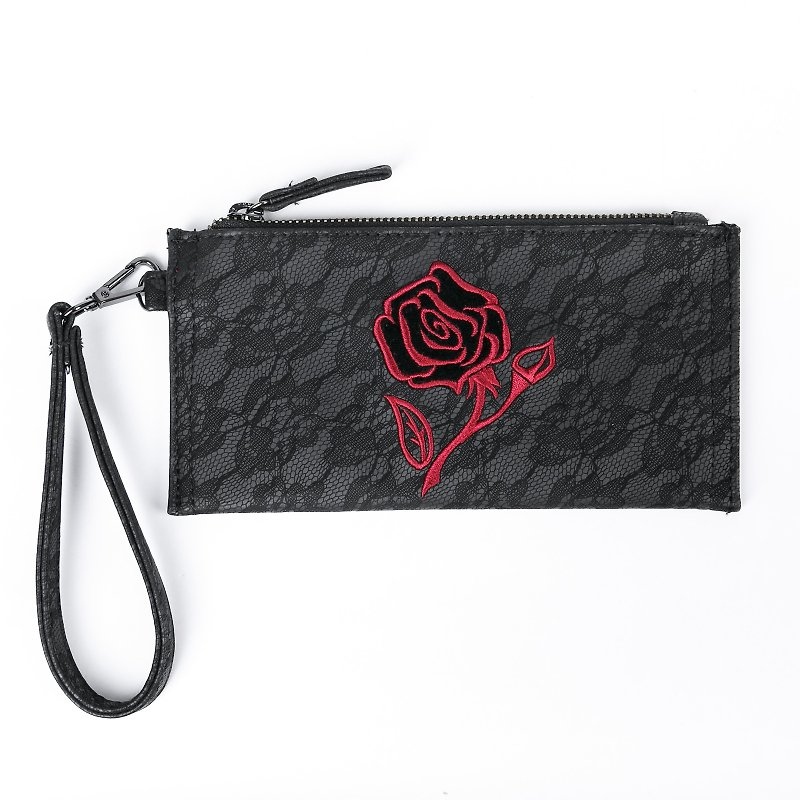 Rose'noir Long Wallet  - 銀包 - 真皮 黑色