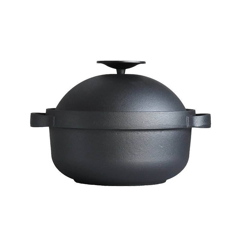 Uncoated cast iron [dome pan] 21cm (for IH) - กระทะ - โลหะ 
