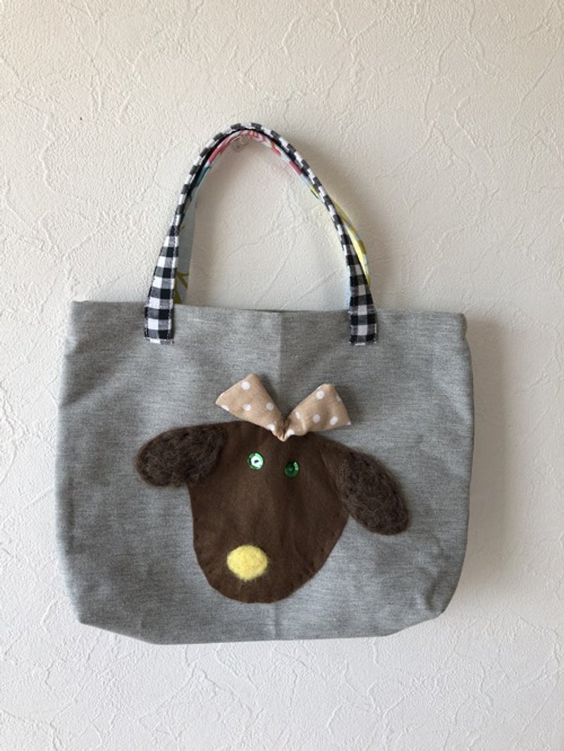 Dog tote bag ① - Handbags & Totes - Cotton & Hemp 