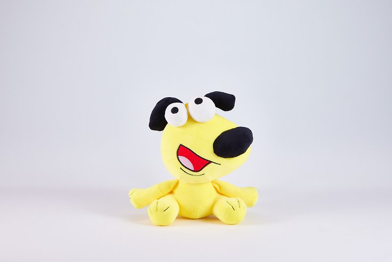 PadKaKa POPO 犬 23cm 肌に優しい素材のぬいぐるみ - 知育玩具・ぬいぐるみ - コットン・麻 イエロー