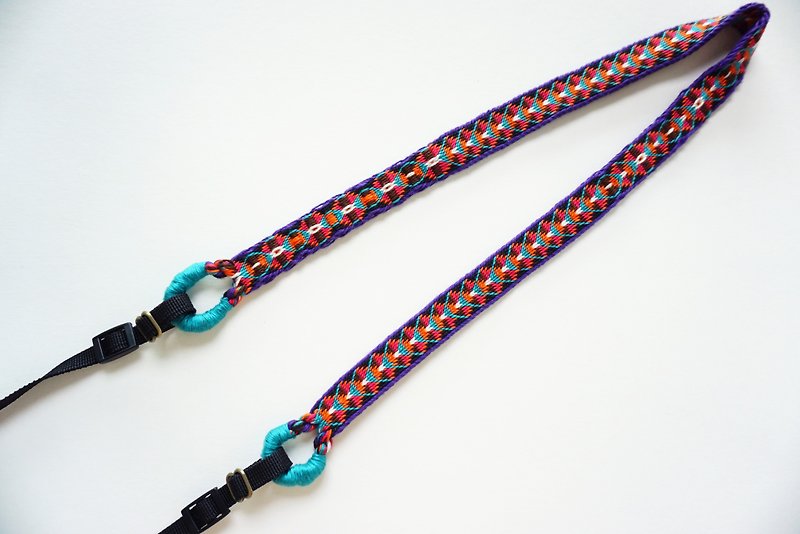 Camera strap (hand-woven ribbon) - Camera Straps & Stands - Cotton & Hemp 
