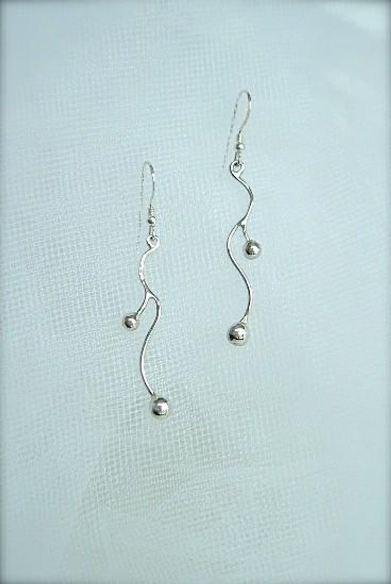 Organic earrings - Earrings & Clip-ons - Silver Silver
