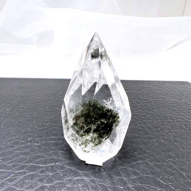 鑽不停。鑽石切 一圖一物 擺件 療癒 招財 精品 l 綠幽靈鑽 l - 擺飾/家飾品 - 水晶 綠色