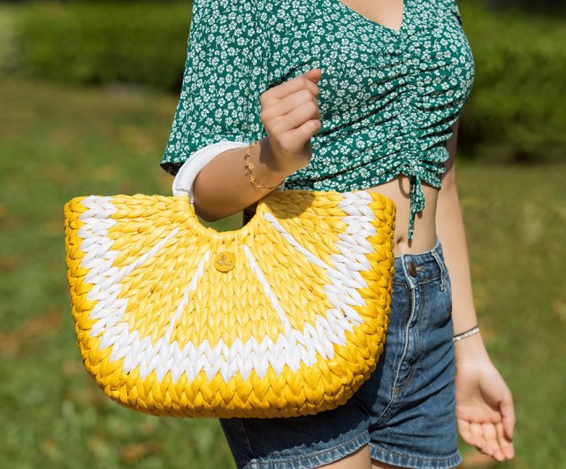 Lemon yellow online handbags