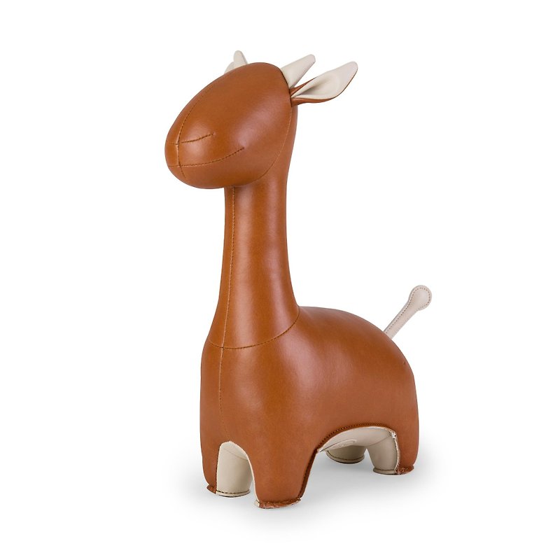 【售完即止】Zuny - Giraffe Ida 長頸鹿造型動物書擋 - 裝飾/擺設  - 人造皮革 多色