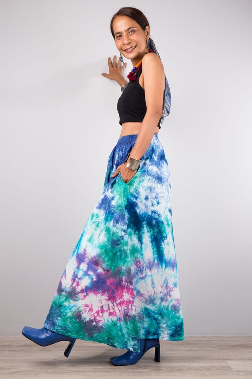 Tie dye hotsell skirt 90s