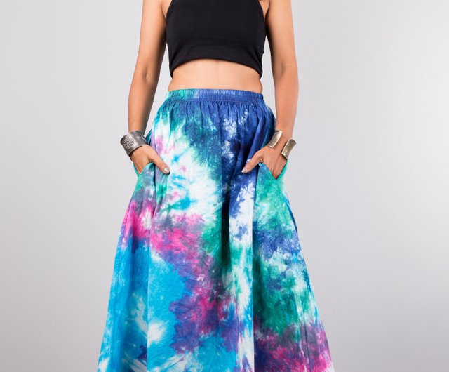 Colorful tie shop dye skirt