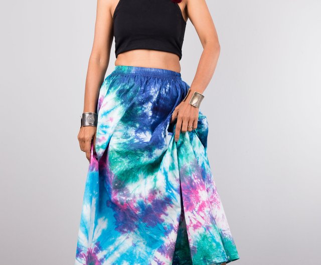 Tie dye hotsell skirt 90s