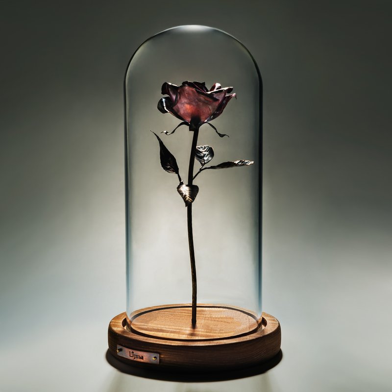 Eternal Love-Eternal Rose - Items for Display - Copper & Brass Red