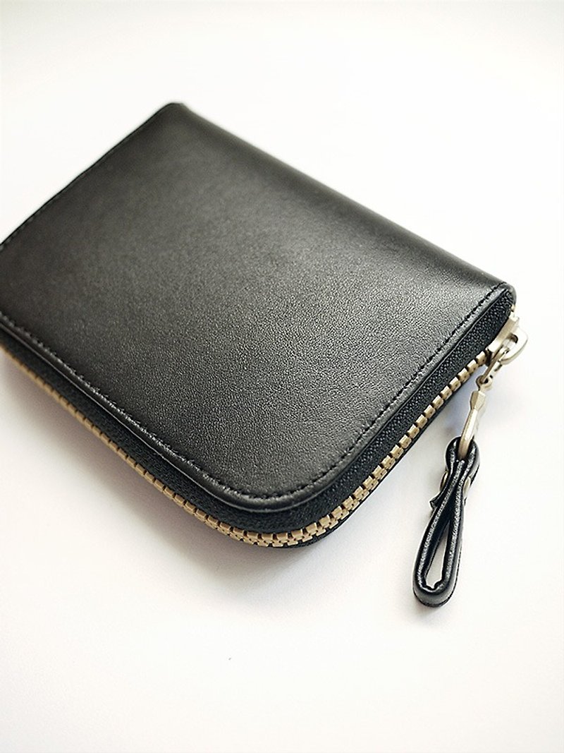 Black simple. Imitation leather short clip / wallet / wallet / purse - Wallets - Other Materials Black