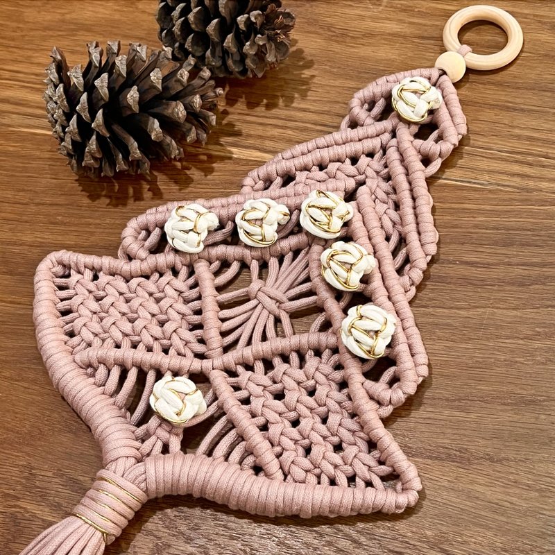 編織聖誕樹 - 擺飾/家飾品 - 棉．麻 粉紅色