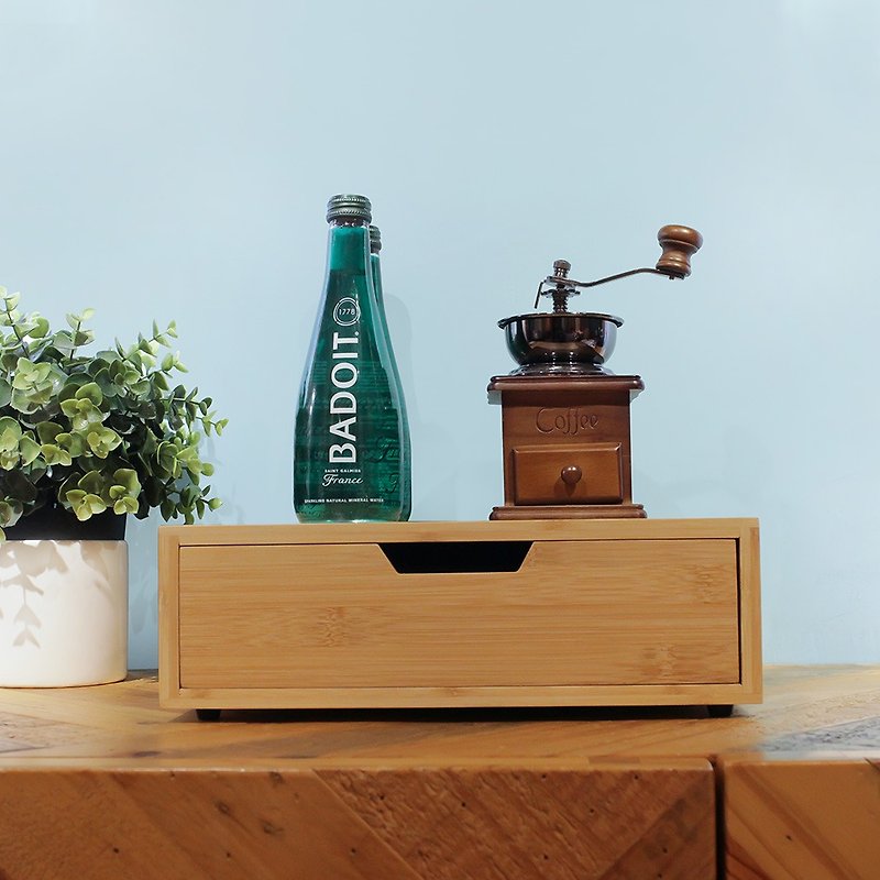 自由分格抽屜盒-原木色/桌上收納 - 居家收納/收納盒/收納用品 - 木頭 咖啡色