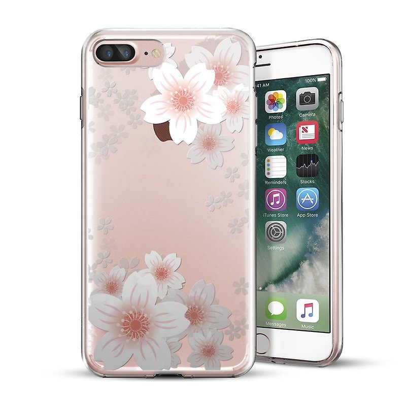 AppleWork iPhone 6/7/8 Plus 原創設計保護殼 - 櫻花 CHIP-058 - 手機殼/手機套 - 塑膠 粉紅色