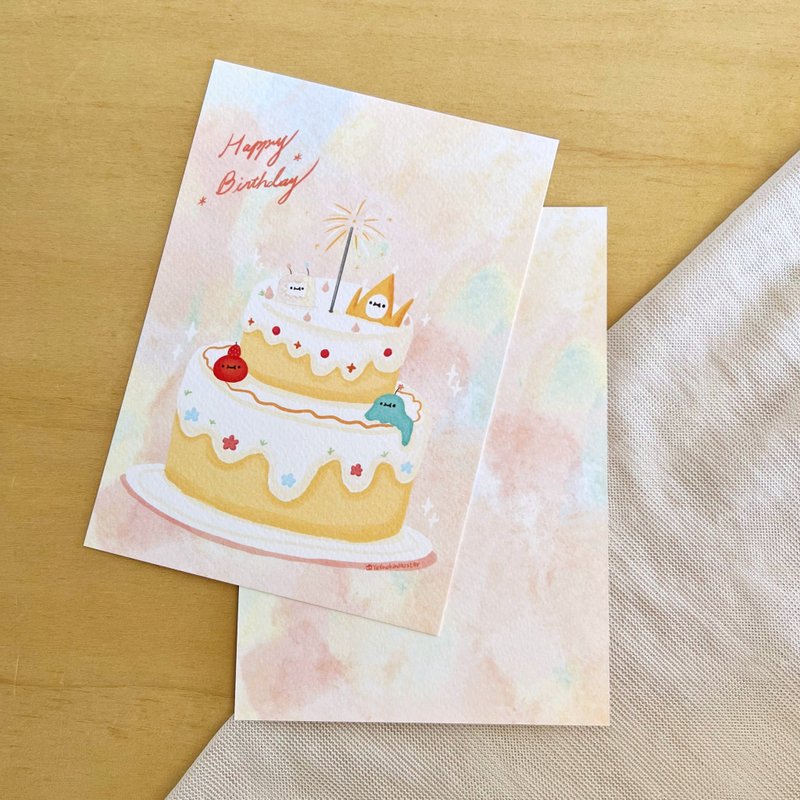 Happy Birthday － 明信片 - 卡片/明信片 - 紙 多色