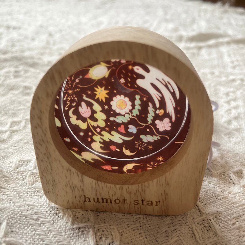 星の輝きシリーズ ユーモラススター マジックナイトランプ - 照明・ランプ - 木製 