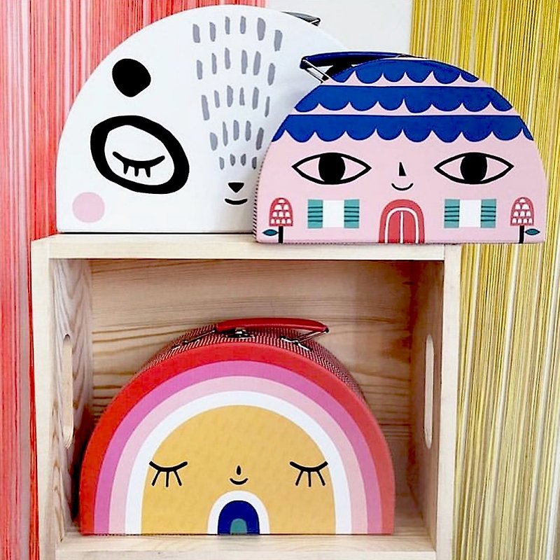荷蘭Petit Monkey ─ 玩具收納手提箱(三入組) - 收納箱/收納用品 - 紙 