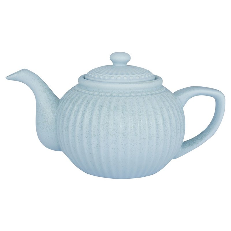 丹麥GreenGate Alice ice blue 茶壺 - 茶壺/茶杯/茶具 - 陶 多色