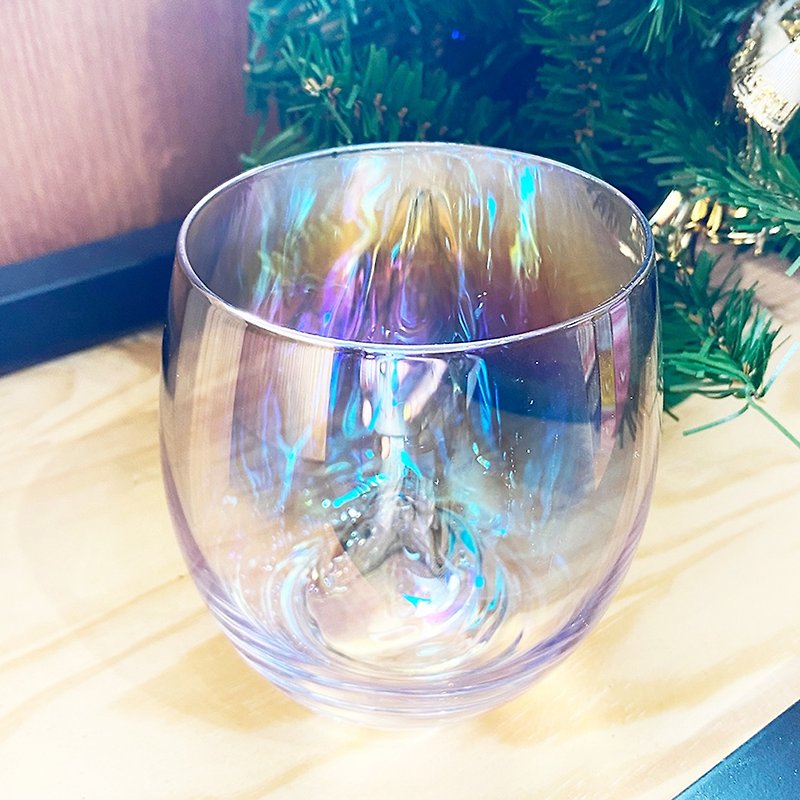 クリスマスギフトボックス【雪山カップ】 結婚祝い 赤ワイングラス レインボーカップ 結婚式 小物入れ 結婚祝い - ワイングラス・酒器 - ガラス 透明