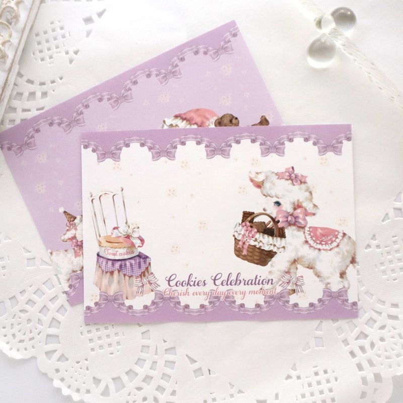 Cherish365【Sheep - Cookies Celebration】A6 バラメモ 40枚　CHO388 - 其他 - 紙 紫色
