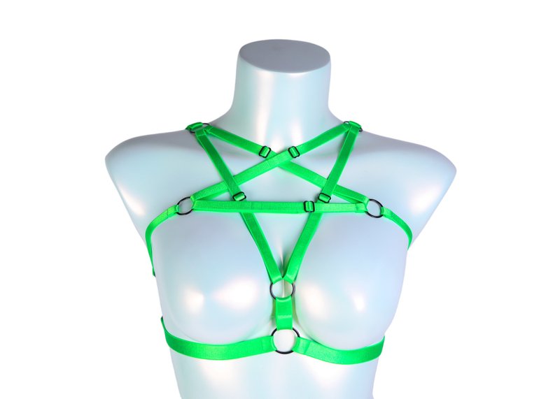Acid Dragon Harness Top - 其他 - 其他材質 綠色