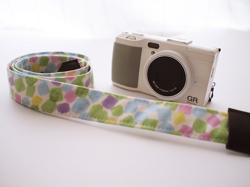 hairmo candy cube camera strap/wrist strap-pink (camera/mobile phone/document) - Camera Straps & Stands - Cotton & Hemp Pink