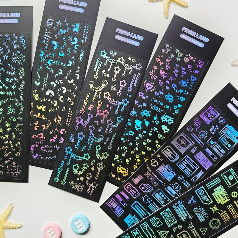 Aurora Topping Season3 korea stickers pack - 貼紙 - 其他材質 多色