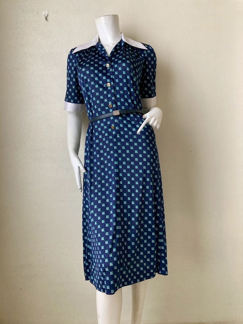 60s French Mod Dress by GOUTILLE Paris, Rare vintage dress Size S - 洋裝/連身裙 - 聚酯纖維 