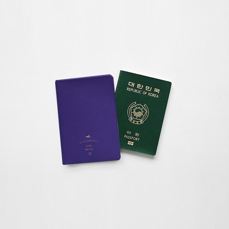 2NUL Cardiac Time Passport Case - Violet, TNL85205 - Passport Holders & Cases - Plastic Purple