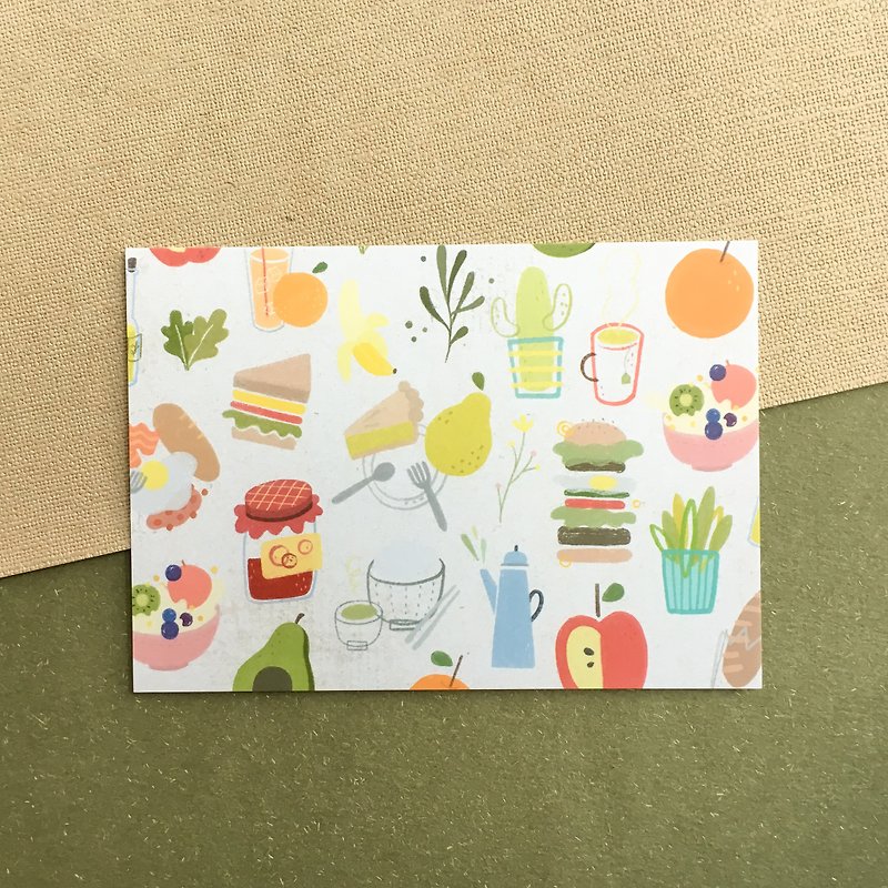 Morning Table Postcard - การ์ด/โปสการ์ด - กระดาษ หลากหลายสี