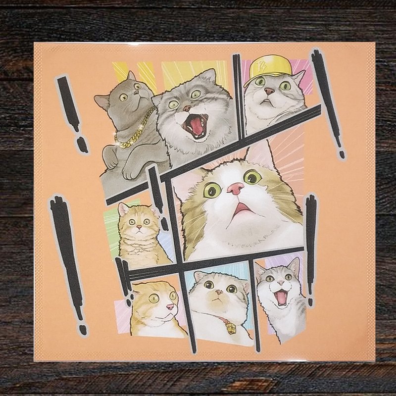 3貓小舖~ Oh my cat! 萬用擦拭布 - 眼鏡盒/眼鏡布 - 棉．麻 