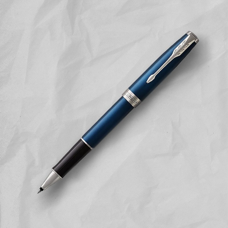 PARKER 派克 卓爾系列 海洋藍白夾 鋼珠筆  免費刻字 - 鋼珠筆 - 其他金屬 藍色