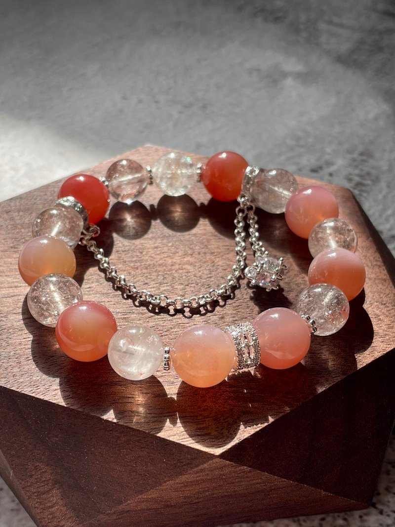 Non-Agate Strawberry Peach - Bracelets - Crystal Pink