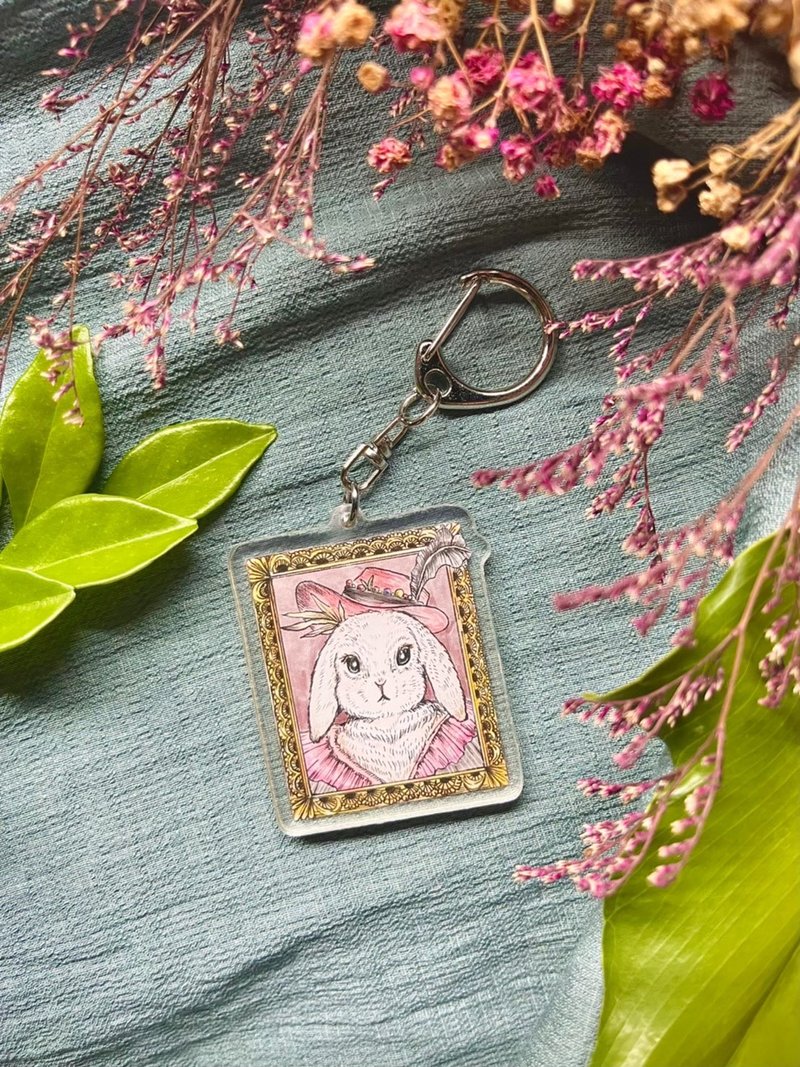 Small animal portrait 5cm Acrylic keychain - ที่ห้อยกุญแจ - พลาสติก 