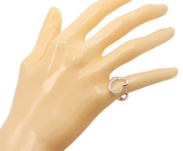 ティファニー/SV925 オープンハートリング/エルサ・ペレッティ/12号/新品仕上げ済み(7061) 美品 ティファニー エルサペレッティ オープンハート リング 約7号