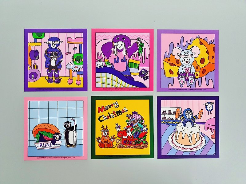 daily postcard set - Cards & Postcards - Paper Multicolor