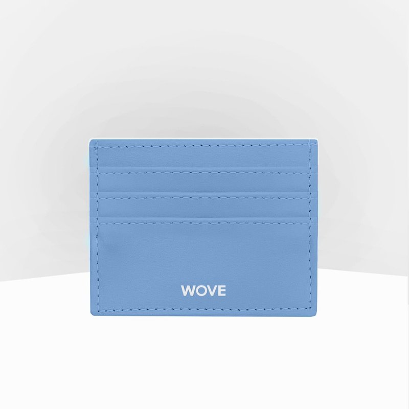 WOVE - Card Holder (Flat Texture) in Wild Blue Yonder - 其他 - 人造皮革 藍色