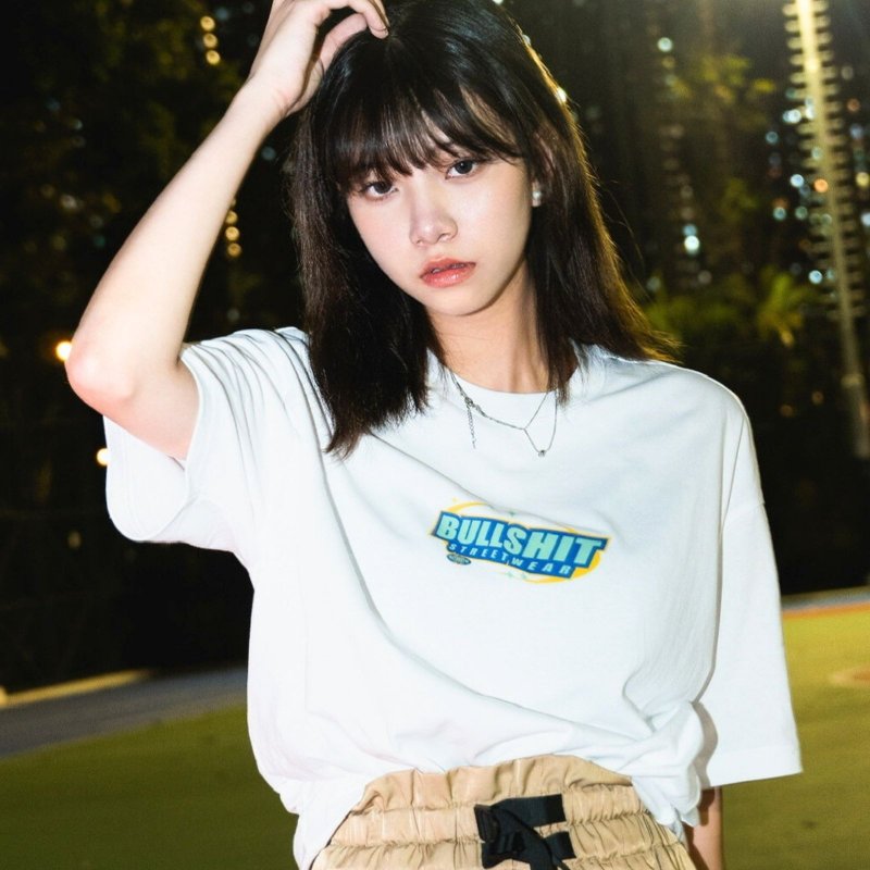 【CREEPS】Bullshit Streetwear 寬鬆重磅印花T恤 210g - 男 T 恤 - 棉．麻 多色