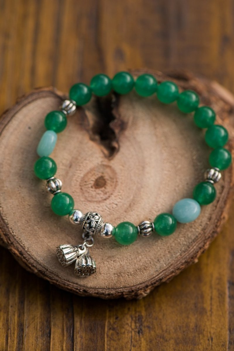 Happy All The Time -- Aventurine with Amazonite - Bracelets - Gemstone Green