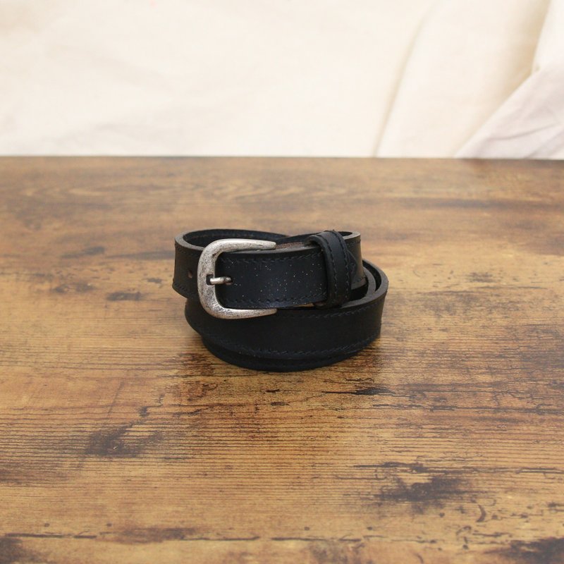 Back to Green-經典復古腰帶  簡約 銀扣 bt-23 //vintage belt - 皮帶/腰帶 - 真皮 