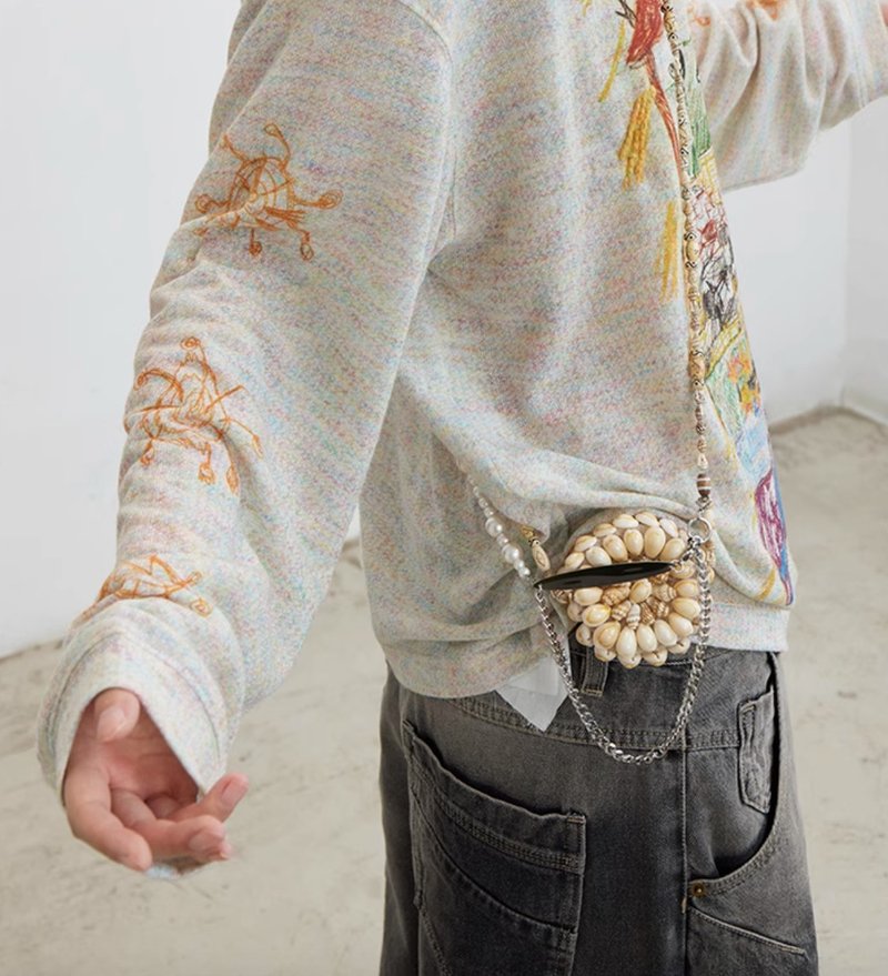 Tai Ji Shell Bag 太極貝殼 迷你耳機包鑰匙包 限量 - 側背包/斜背包 - 其他材質 多色