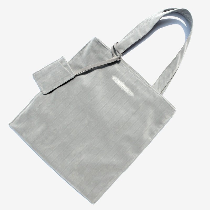 植絨散步扁包 - 側背包/斜孭袋 - 聚酯纖維 灰色