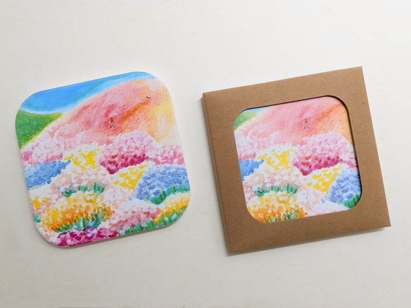 Yu Yu Chen Illustration Art | It’s time to upgrade ceramic absorbent coasters-1 - Coasters - Pottery 