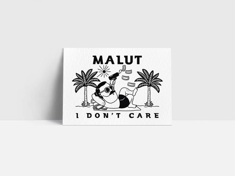 我不在乎 | 明信片 | malut - 卡片/明信片 - 紙 