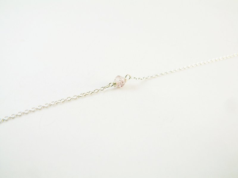 "Tea Time" simple little berry frozen strawberry crystal grain fine silver bracelet - Bracelets - Gemstone 