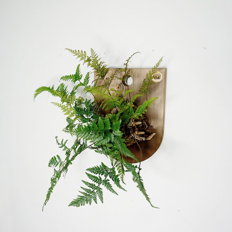 微一設計 / 壁掛式上板植物 - 兔腳蕨