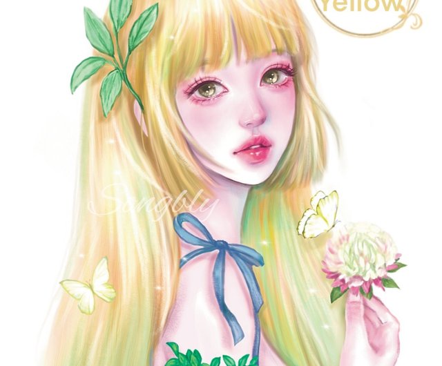 韓国作家 songblyさん 女の子ステッカー 大量まとめ売り（紙もの） 海外 韓国 ステッカー【女の子】 | 海外紙モノShop Ace